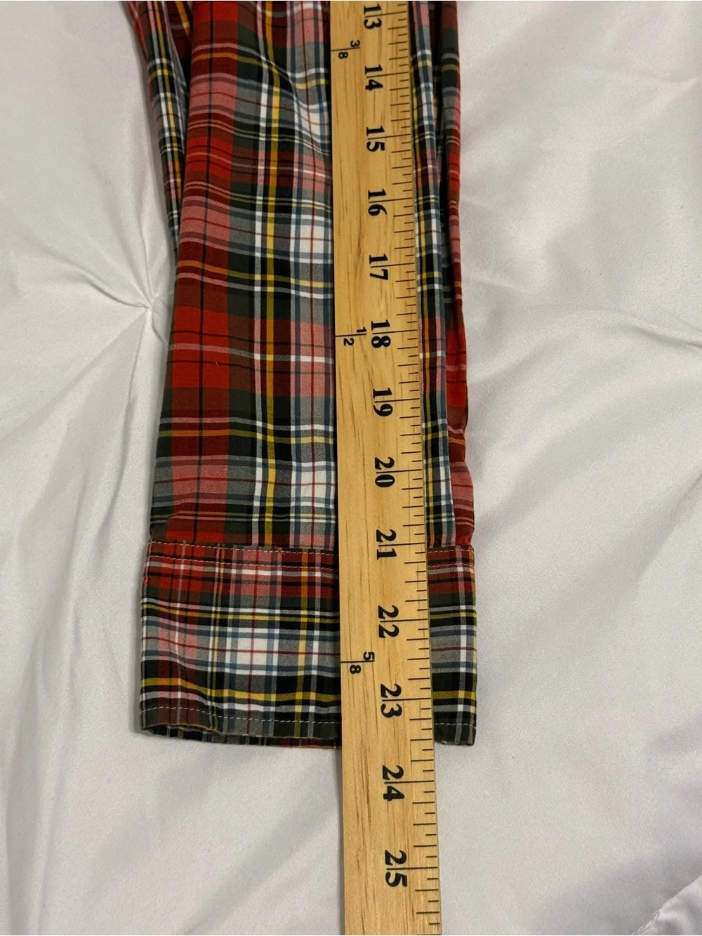 J. Crew Men's Red Plaid Button-Down Shirt